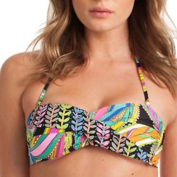 Trina Turk Other - Trina Turk Garden Paisley Bandeau Bikini Top